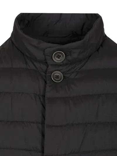 Herno Rain Proof Vest Duvets And Padded Items Blue In Multi