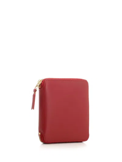 Comme Des Garçons Red Leather Wallet Wallets Red