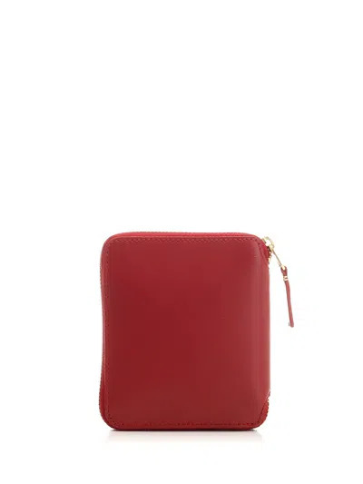 Comme Des Garçons Red Leather Wallet Wallets Red