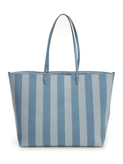 Fendi Roll Shoulder Bags Light Blue