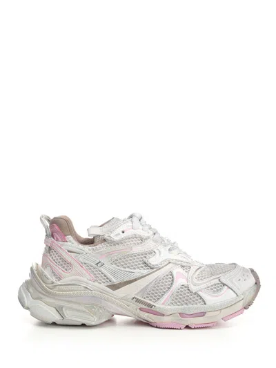 Balenciaga Runner 2.0 Multicolor Low Top Sneakers With Runner Logo In Tech Fabric Woman