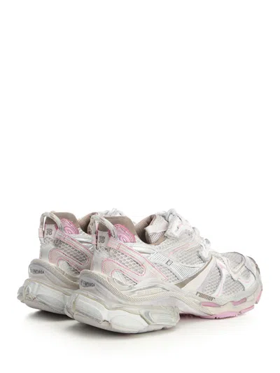 Balenciaga Runner 2.0 Multicolor Low Top Sneakers With Runner Logo In Tech Fabric Woman