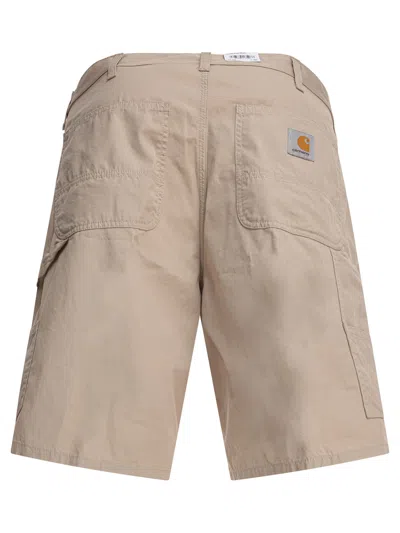 Carhartt Double-knee Bermuda Shorts In Brown