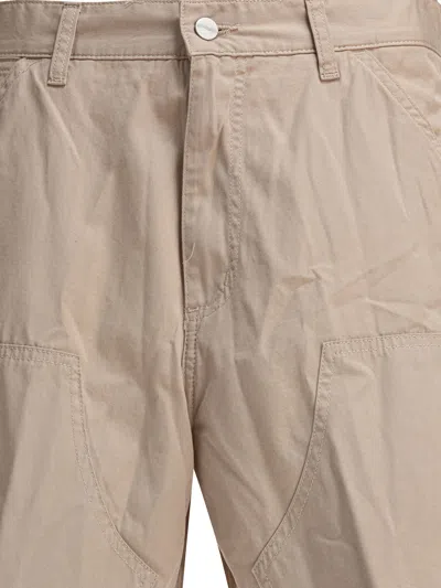Carhartt Double-knee Bermuda Shorts In Brown