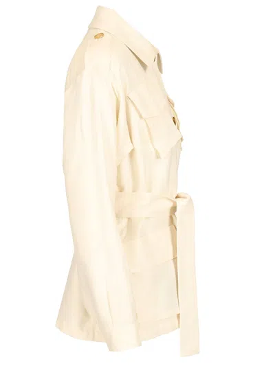 Sealup Sahara Jacket In Parachute Canvas Jackets White