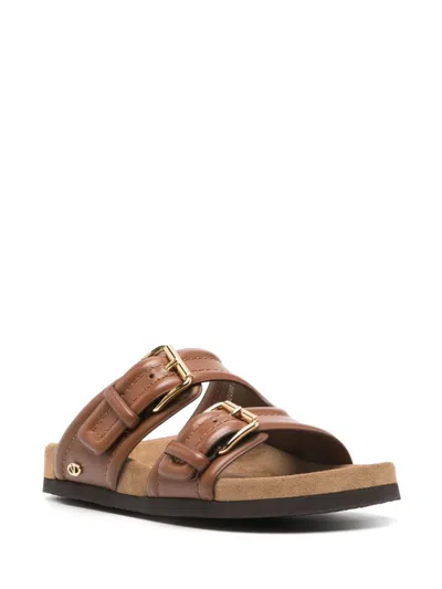 Valentino Fussfriend Embellished Leather Slides