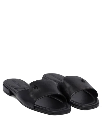 Jimmy Choo Dina Flat Leather Sandals