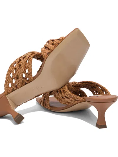 Casadei Strappy Sandals With Mid Heel And Square Toe