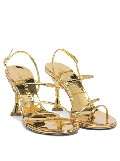 Studio Amelia 90mm Helix Metallic-effect Sandals