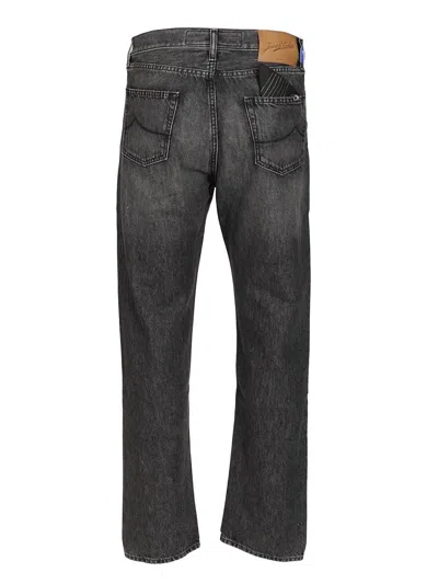 Jacob Cohen Pant 5 Pkt Straight Fit Sean V1 Jeans Grey