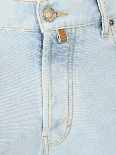 Jacob Cohen Pant 5 Pkt Straight Fit Sean V1 Jeans Light Blue