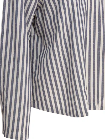 Ines De La Fressange Top Noa En Coton Bleu In Blue