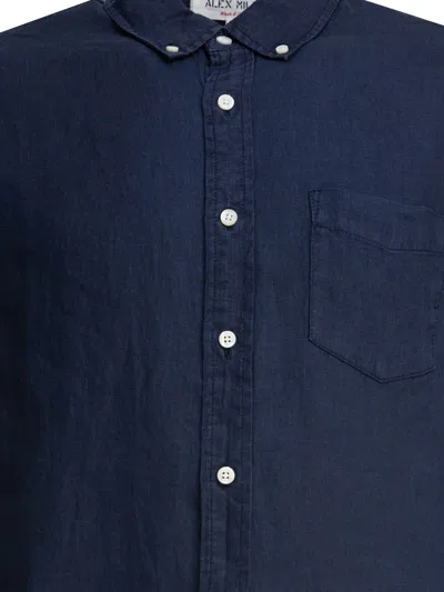 Alex Mill Mill Shirt In Linen Navy In Blue