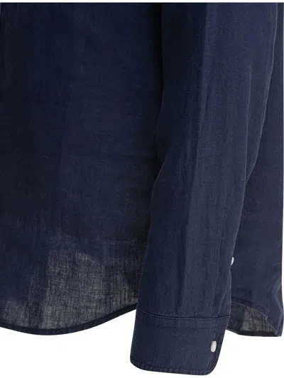 Alex Mill Mill Shirt In Linen Navy In Blue