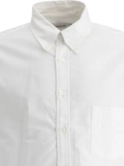 Nonnative Logo-embroidered Buttoned Shirt In White