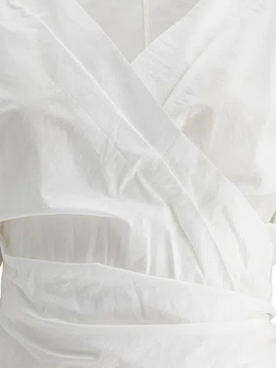 Brunello Cucinelli Monili Embellished Cropped Blouse In White