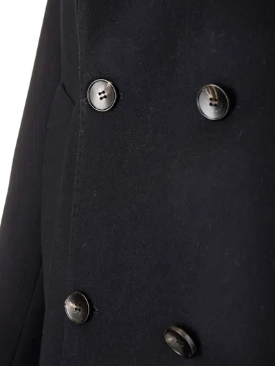 Guarinucci Short Double-breasted Coat Jackets Blue