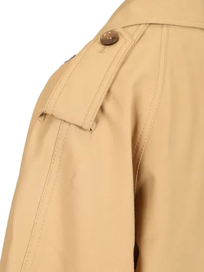Marni Stretch Polyester Blend Trench Coat In Neutral