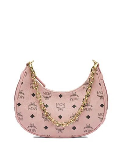 Mcm Chain Strap Shoulder Bag In Pink