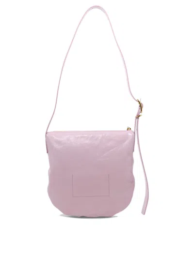 Jil Sander Moon Leather Shoulder Bag In Pink