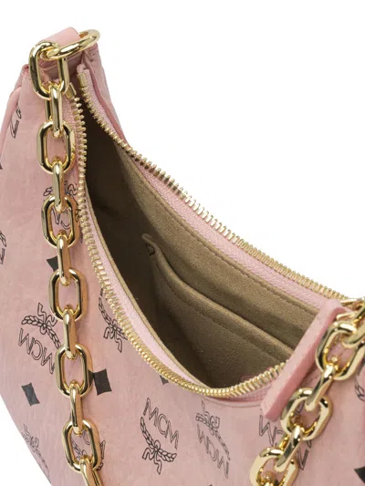 Mcm Chain Strap Shoulder Bag In Pink