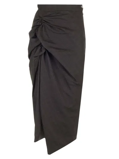Vivienne Westwood Side Panther Skirt Skirts Brown In Black