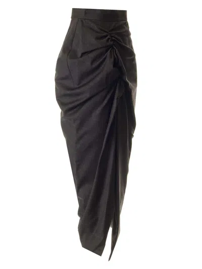 Vivienne Westwood Side Panther Skirt Skirts Brown In Black
