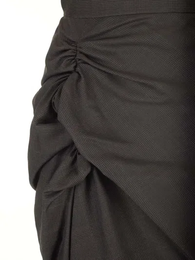Vivienne Westwood Side Panther Skirt Skirts Brown In Black
