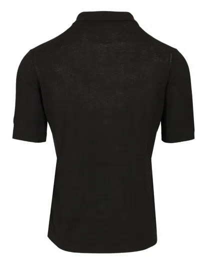 Tagliatore Silk-blend Polo T-shirt