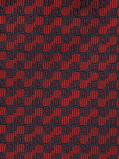 Ferragamo Silk Tie Ties And Bow Ties Multicolor In Red