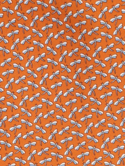 Ferragamo Silk Tie Ties And Bow Ties Orange