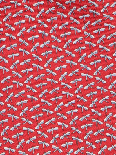 Ferragamo Silk Tie Ties And Bow Ties Red
