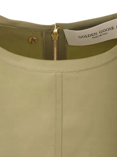 Golden Goose Silk Twill Dress Dresses Green