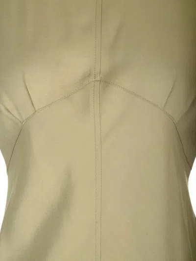 Golden Goose Silk Twill Dress Dresses Green