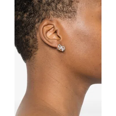 Self-portrait Micro Bow Earrings In Multi