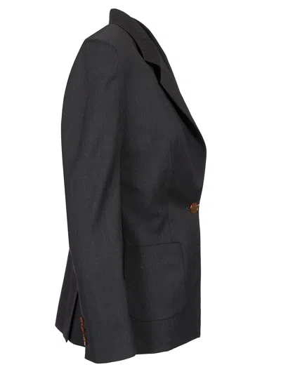 Vivienne Westwood Single-breasted Blazer Jackets Black In Black