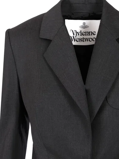 Vivienne Westwood Single-breasted Blazer Jackets Black In Black