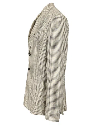 Original Vintage Single-breasted Jacket Coats Beige In Neutral