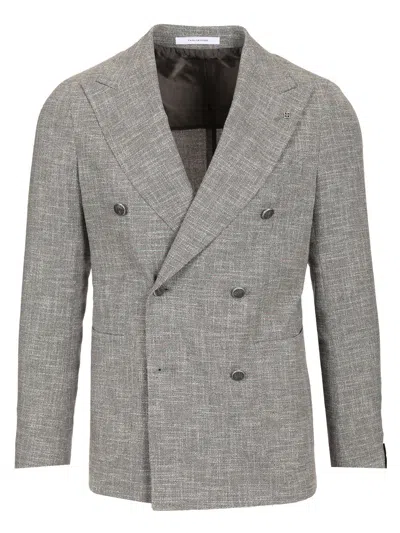 Tagliatore Single-breasted Jacket Jackets Grey