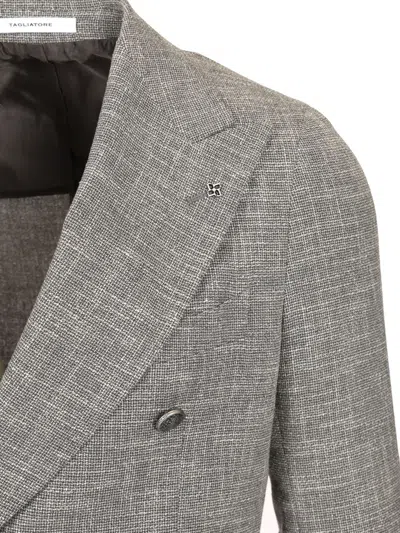 Tagliatore Single-breasted Jacket Jackets Grey