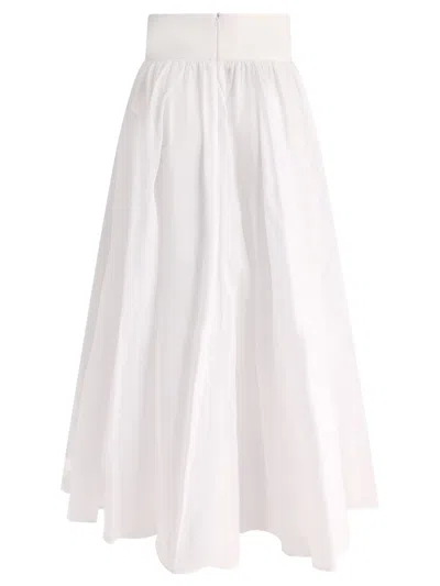 Fit Skirt With Bandeau At The Waist Skirts White