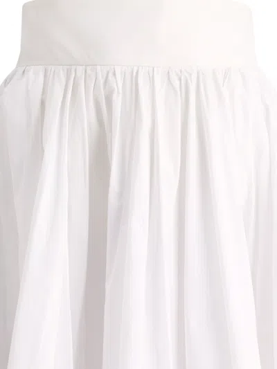 Fit Skirt With Bandeau At The Waist Skirts White