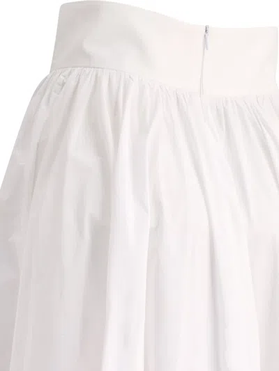 Fit Skirt With Bandeau At The Waist Skirts White