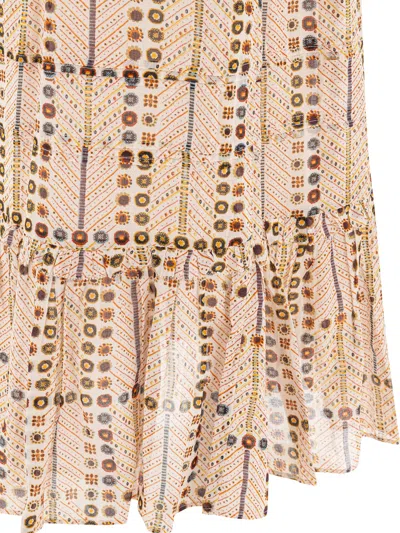 Isabel Marant Étoile Diya Ruffled Midi Skirt In Multi
