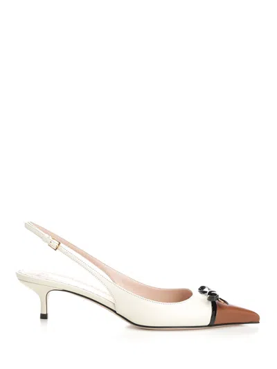 Valentino Slingback-pumps Bepointy 45 Aus Leder