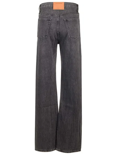 Alexander Wang Slouchy Fit Jeans Trousers Grey In Black