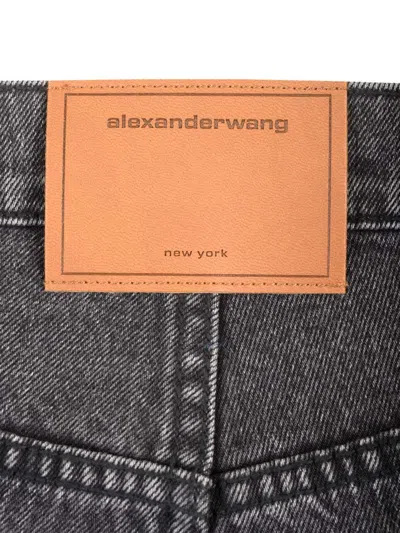 Alexander Wang Slouchy Fit Jeans Trousers Grey In Black