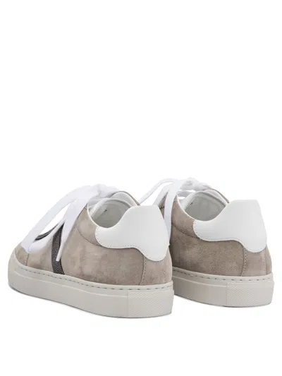 Brunello Cucinelli Women's Leather Slip-on Sneakers