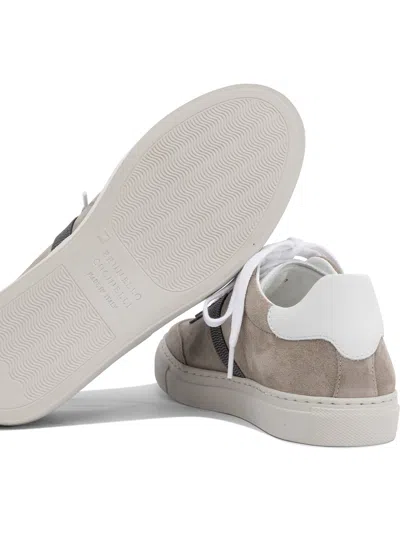 Brunello Cucinelli Women's Leather Slip-on Sneakers