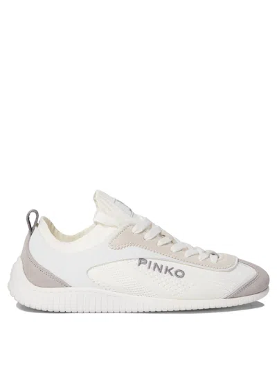 Pinko 'reby 03' White Sneakers With Logo Patch On The Tongue And Logo Lettering On The Side